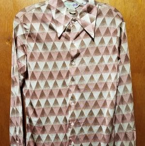 Vintage 1970's Hukapoo Disco Shirt